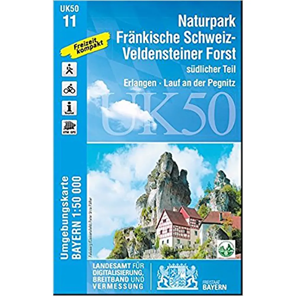 Landesamt Digitalisierung, Breitband, Vermessung UK 50-11 Naturpark Fränkische Schweiz-Veldensteine