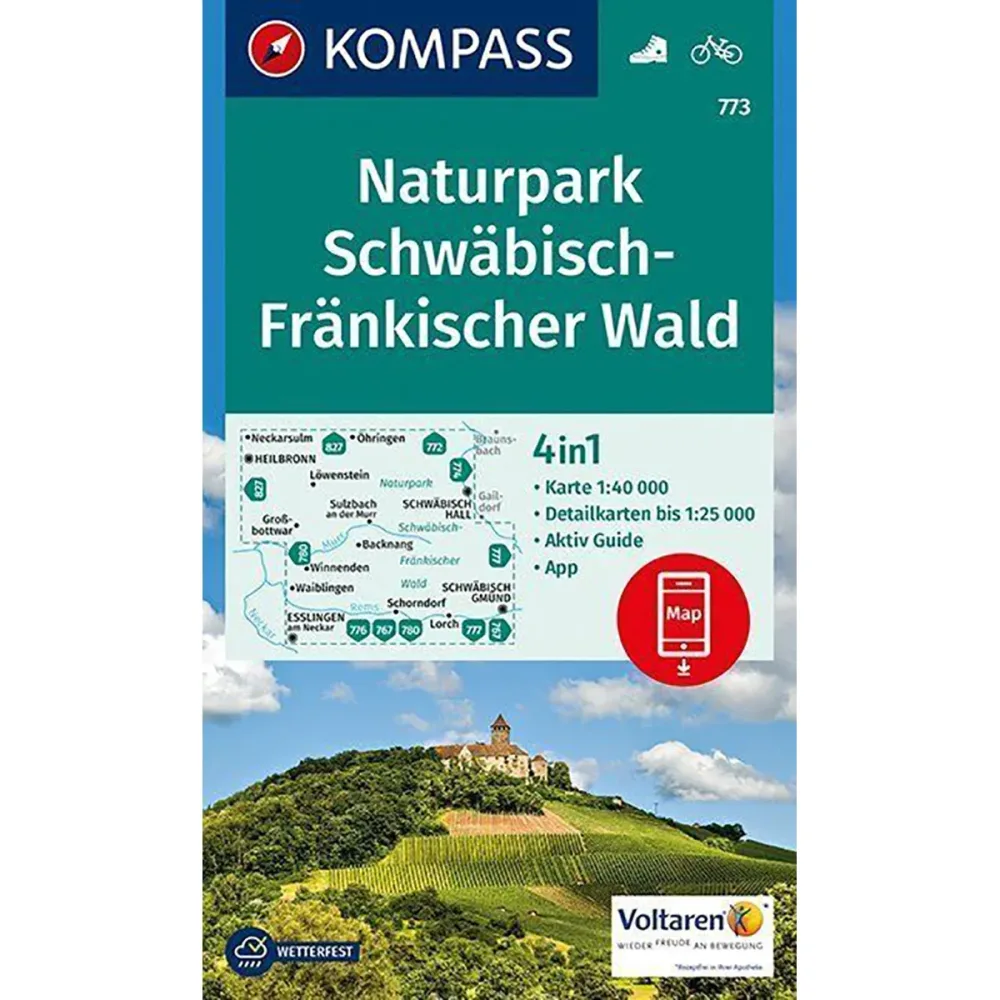 Kompass Verlag WK 773 Naturpark Schwäbisch Fränkischer Wald