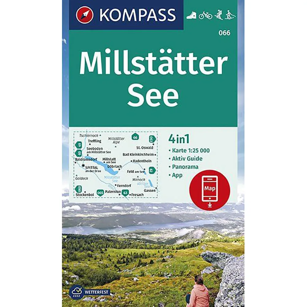 Kompass Verlag WK 066 Millstätter See
