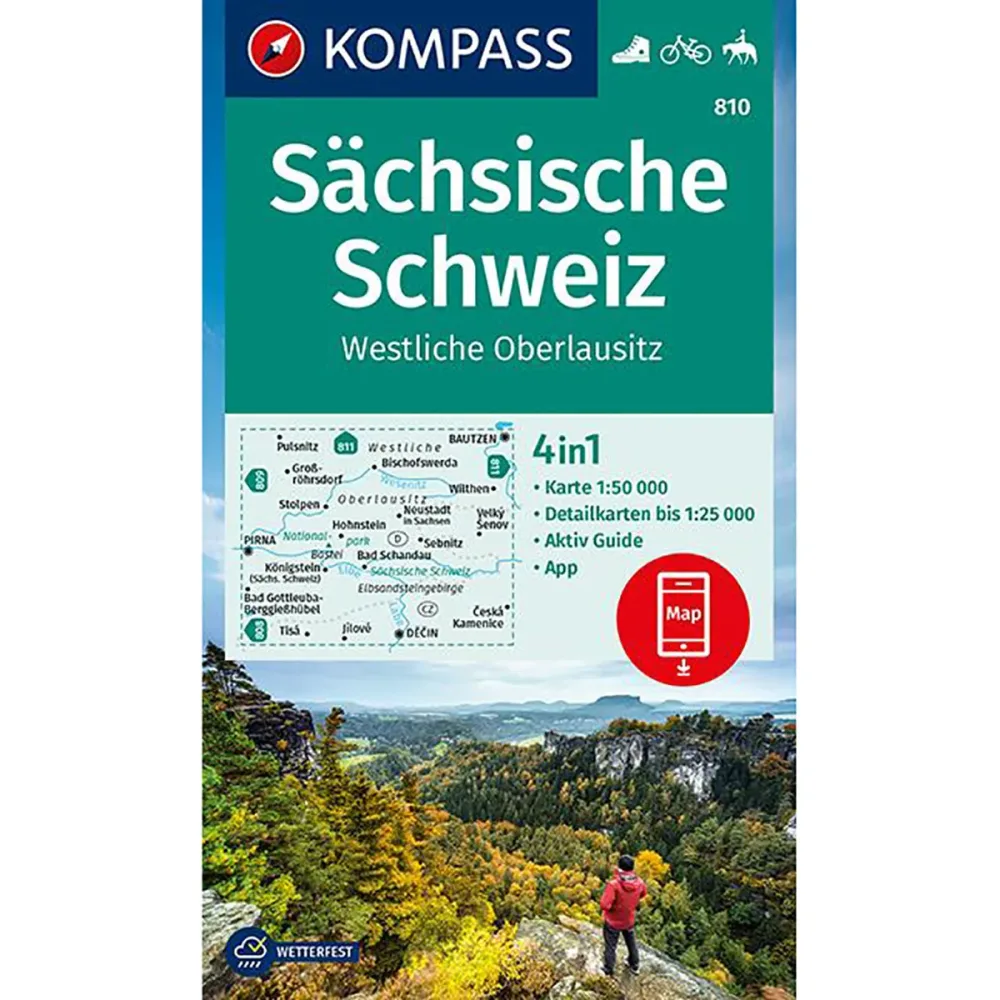 Kompass Verlag WK 810 Sächsische Schweiz - Westliche Oberlausitz