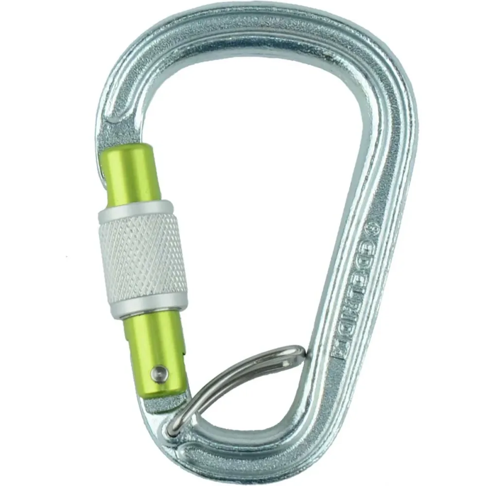 Edelrid HMS Bruce Steel Screw FG Karabiner