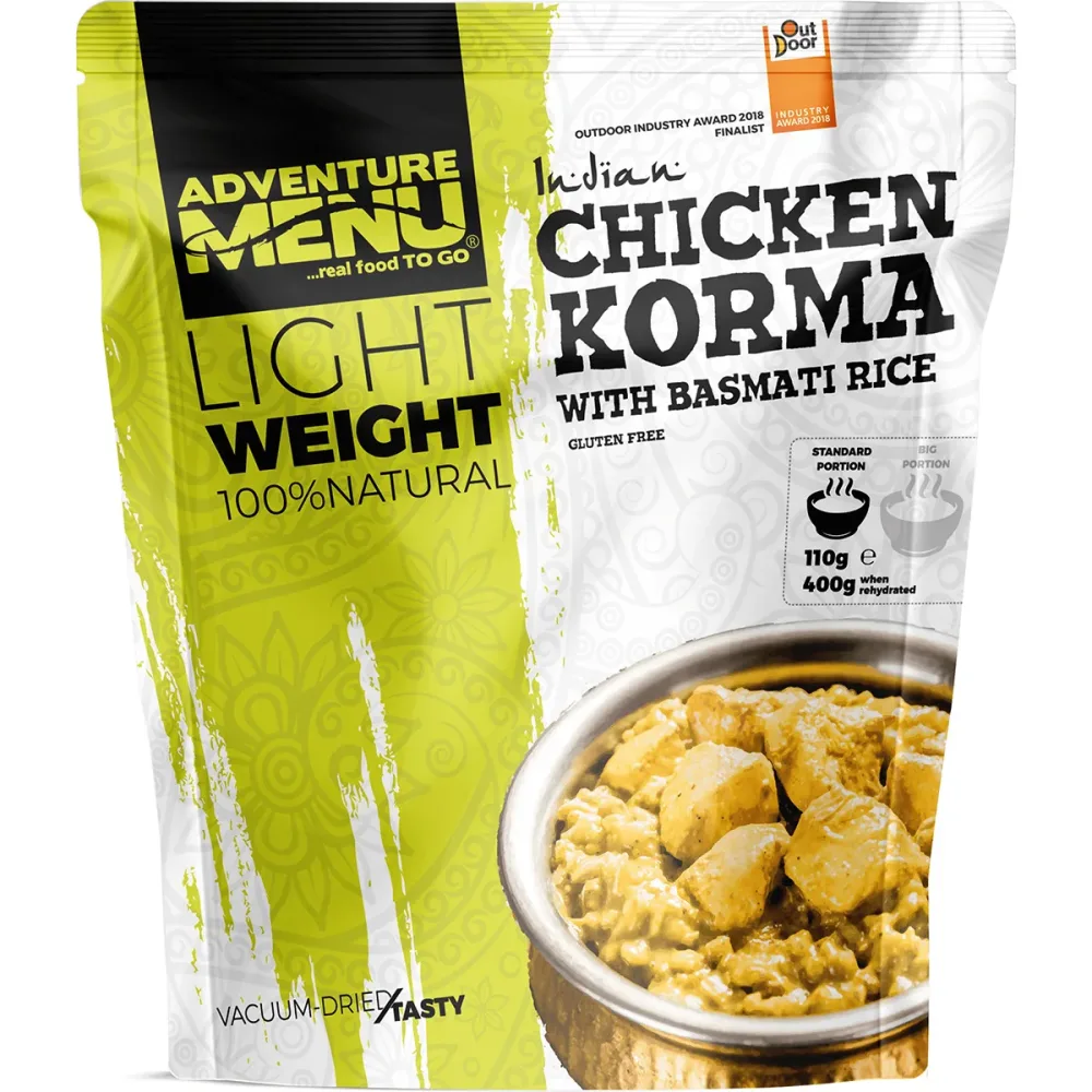 Adventure Menu Hühnchen Korma mit Basmatireis