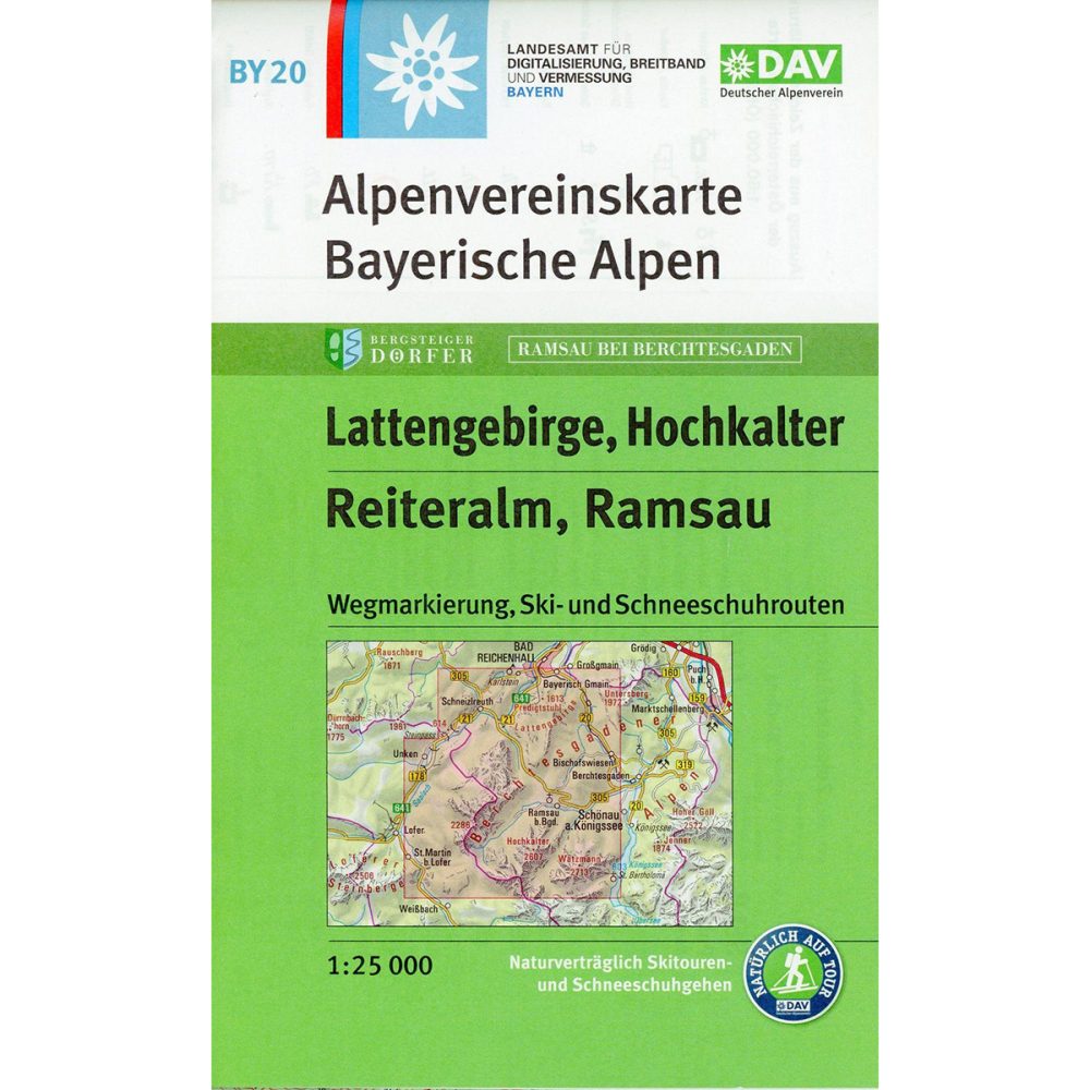 DAV AV-Karte BY 20 Lattengebirge, Reiteralm