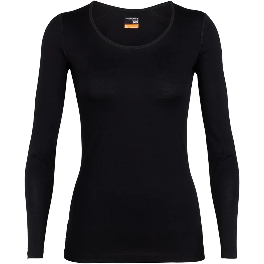 Icebreaker Damen 200 Oasis Scoop Longsleeve