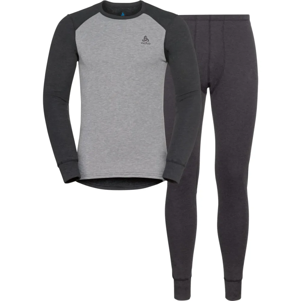 ODLO Herren Funktionswäsche Set ACTIVE WARM ECO Base Layer grau | XL
