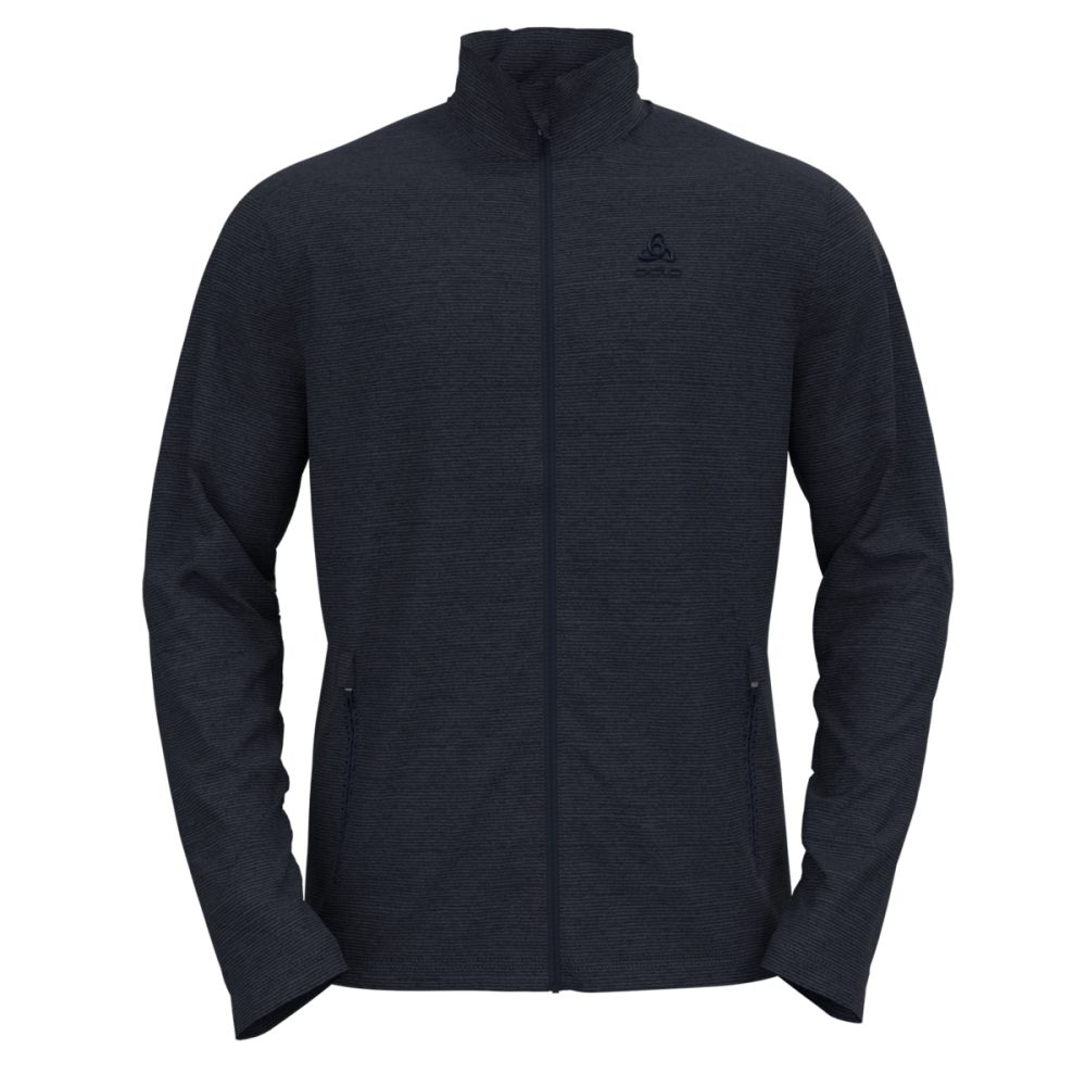 Odlo Roy Mid Layer Full-Zip für Herren - Wandern, Ski & Snow - blau, M