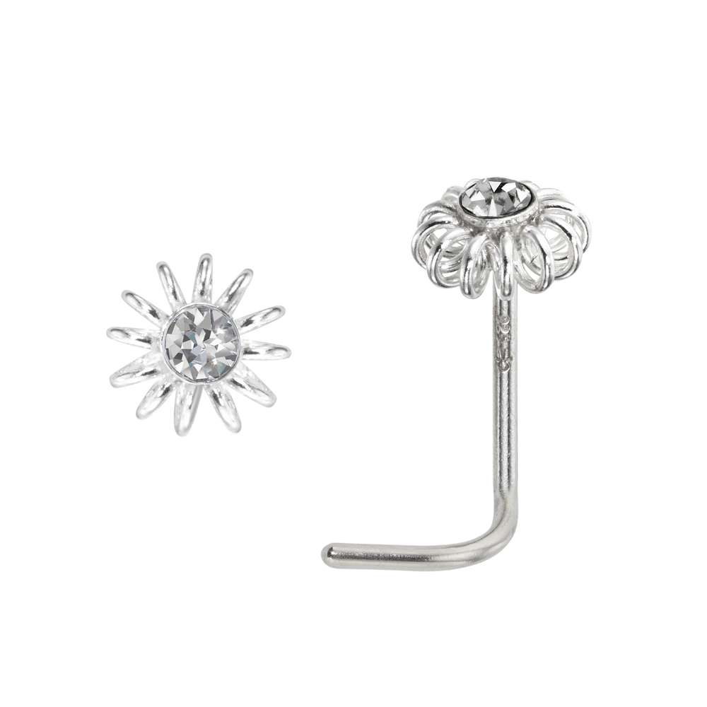 Silber Nasenpiercing