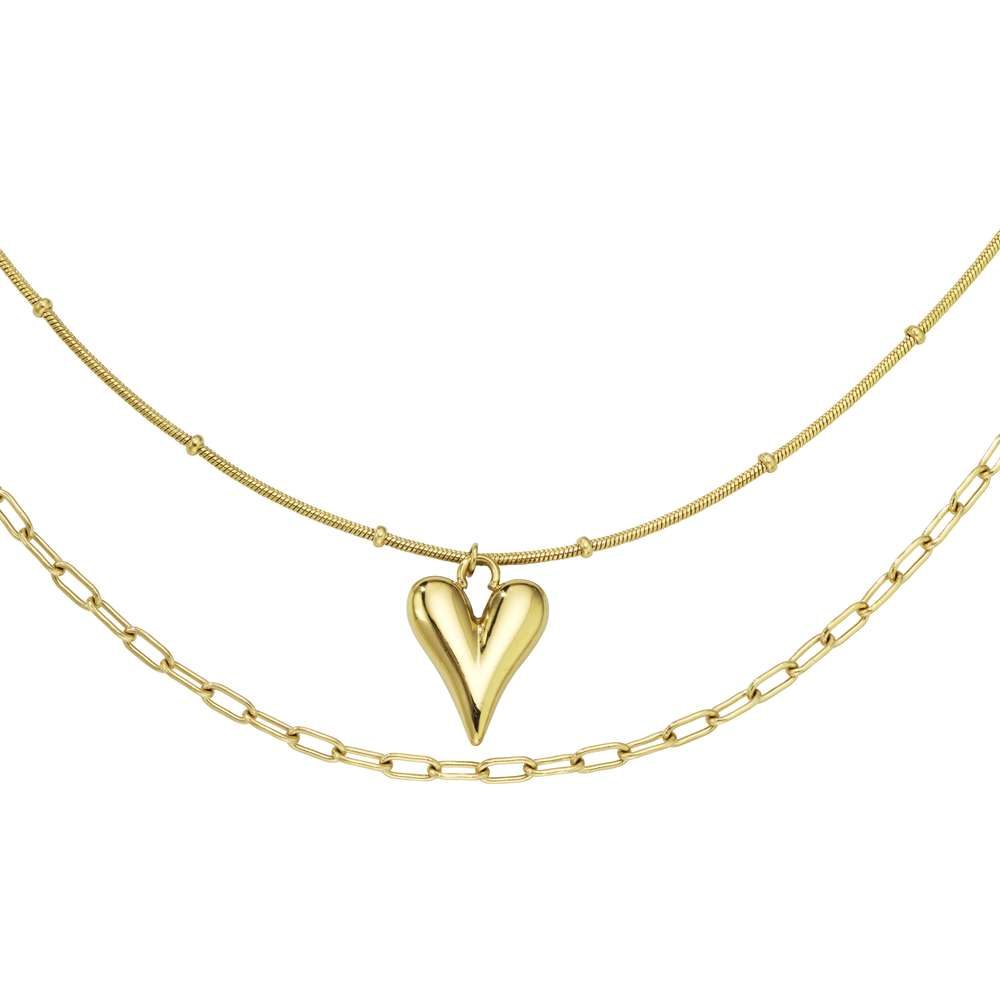 Vergoldete Edelstahl-Halskette