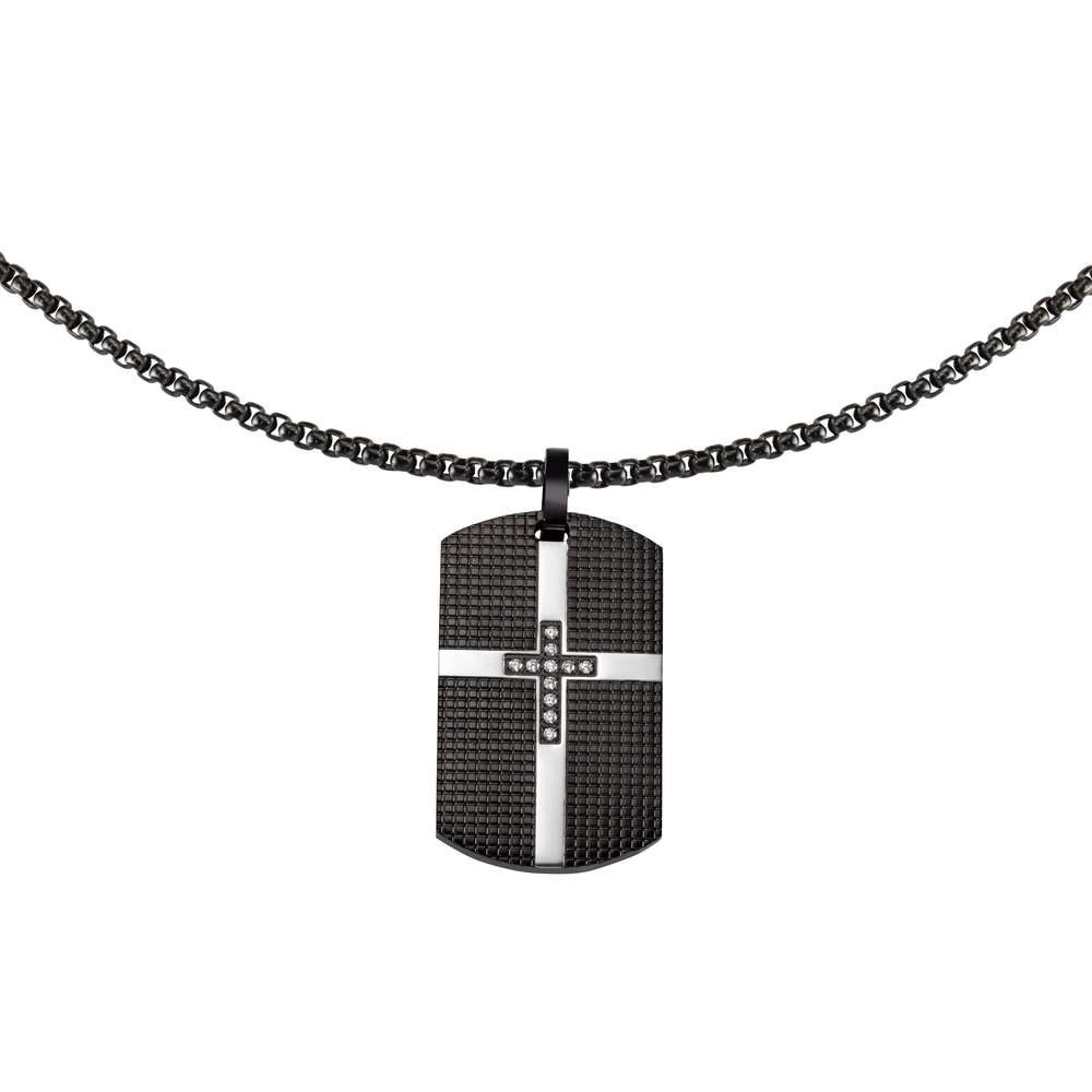 Dog-Tag-Halskette aus Edelstahl