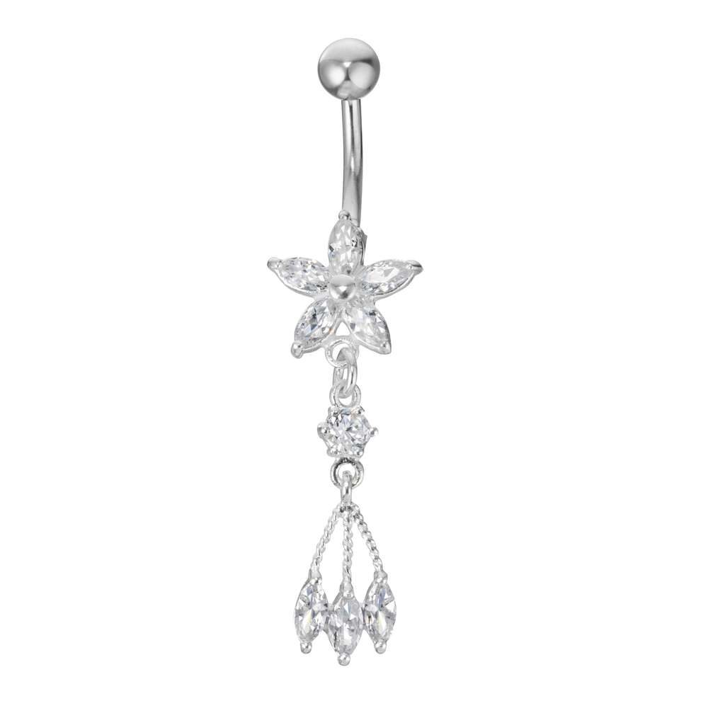 Edelstahl-Bauchnabelpiercing