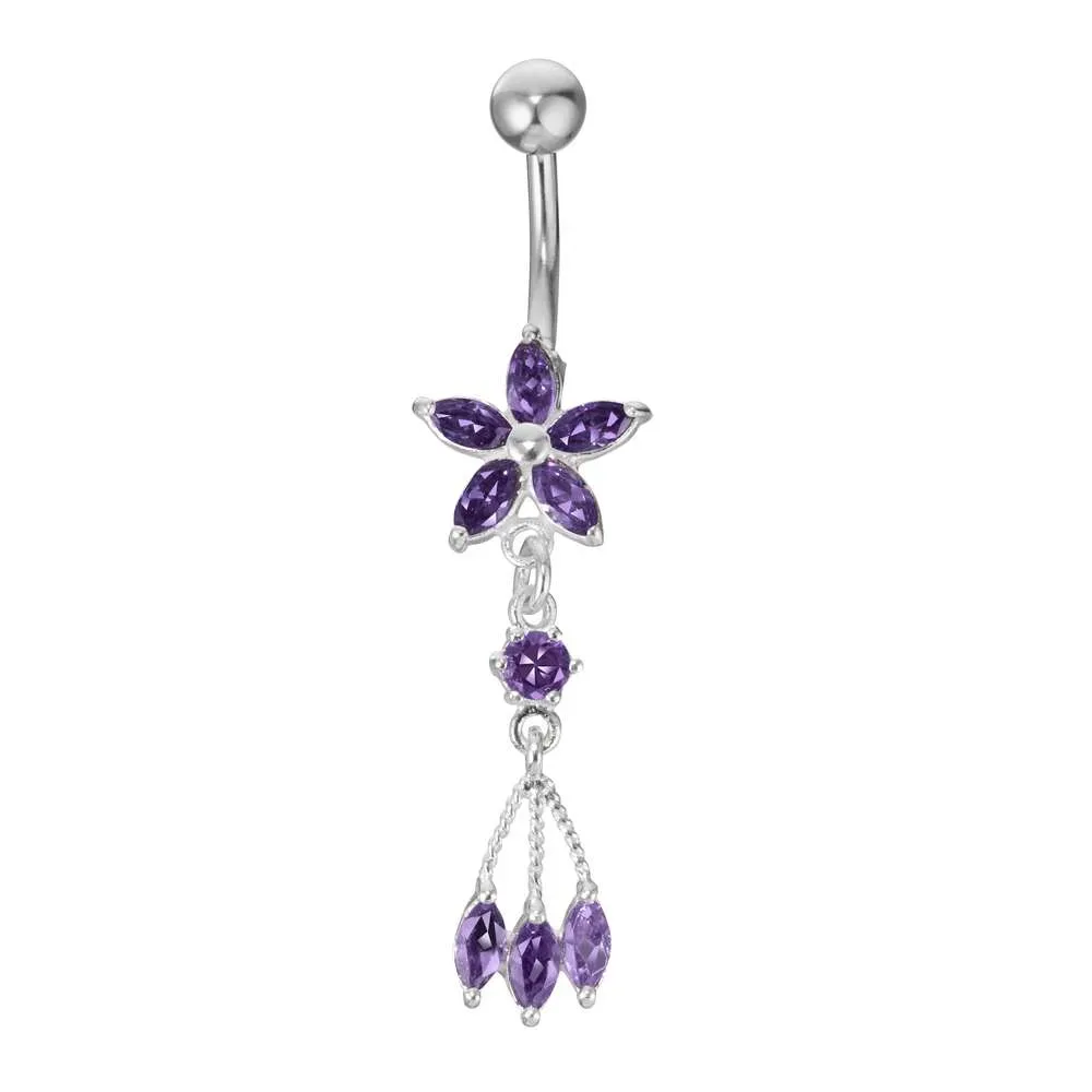 Edelstahl-Bauchnabelpiercing