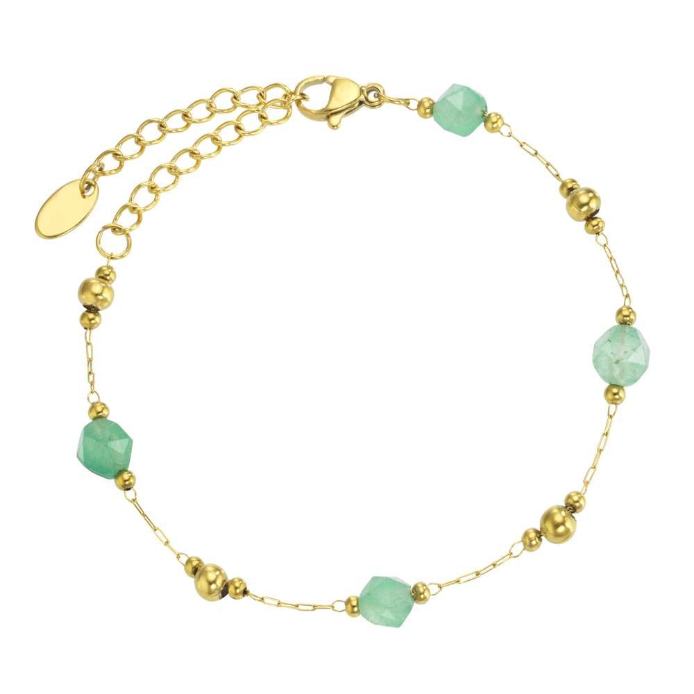 Achat-Edelstahl-Armband