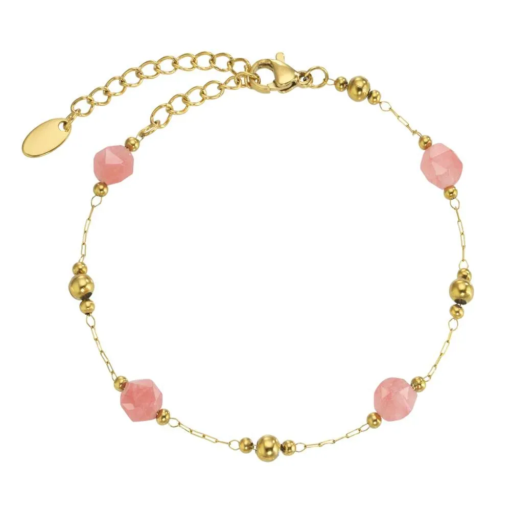 Achat-Edelstahl-Armband