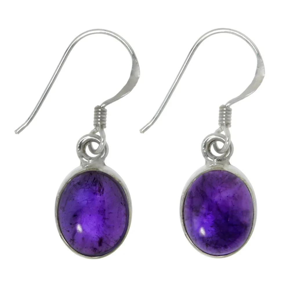 Amethyst Silberohrhänger