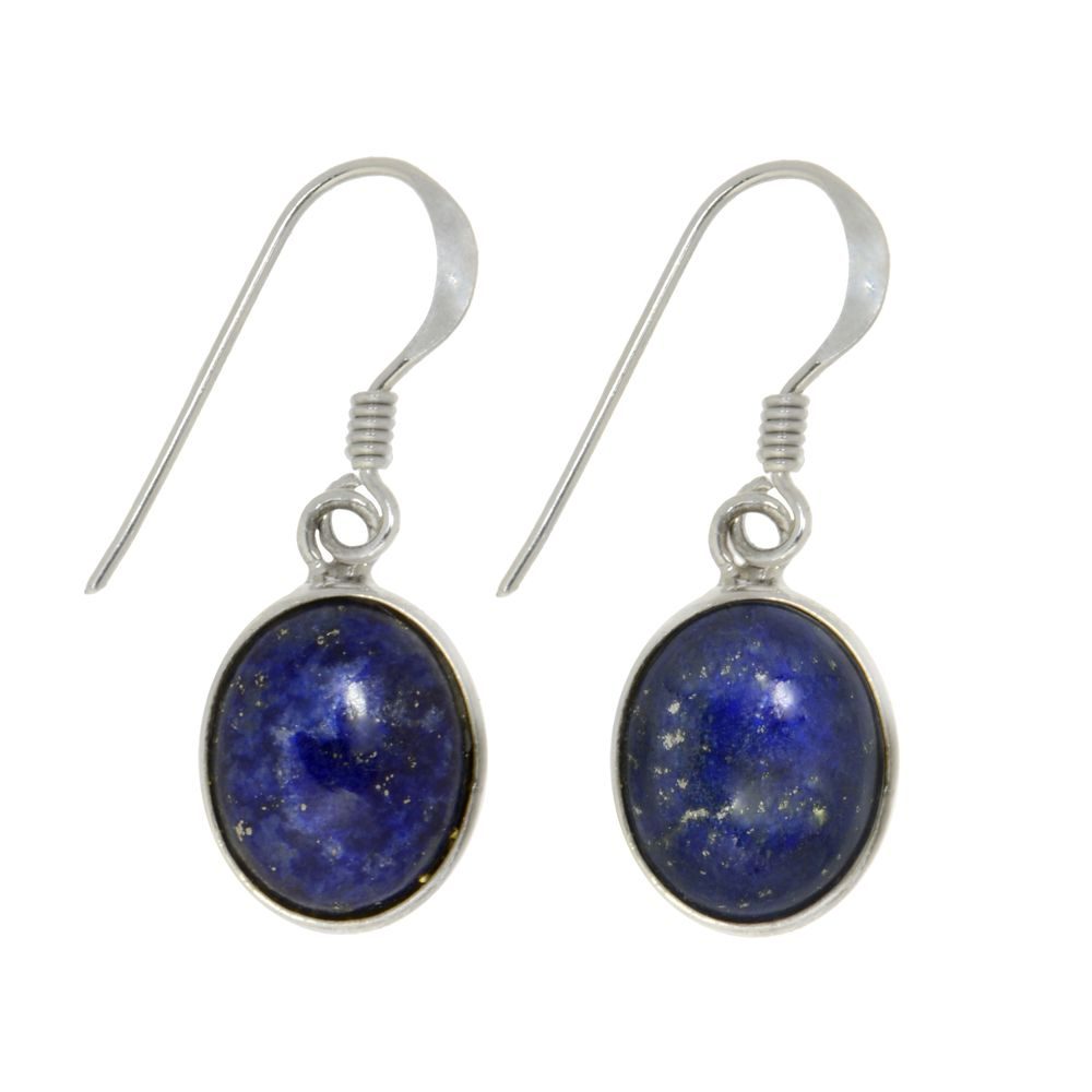 Lapislazuli Silberohrhänger