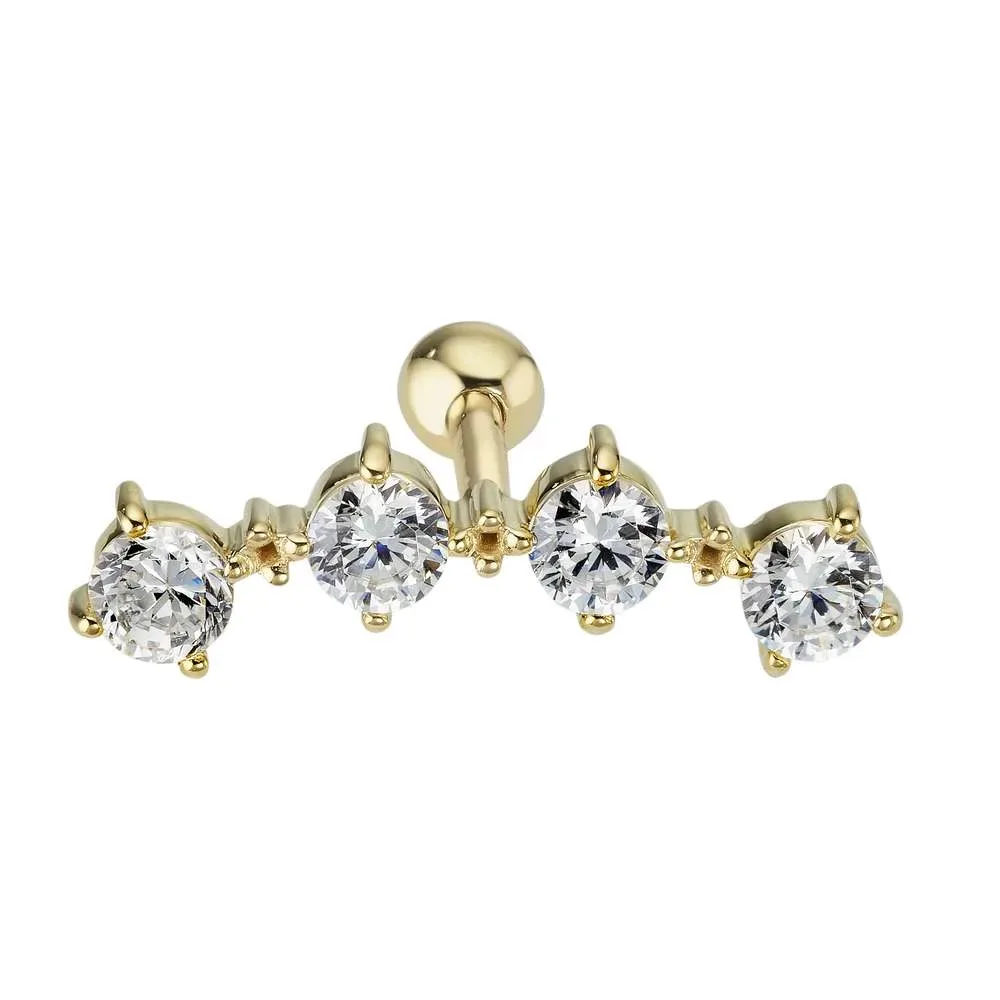 14K Ohrpiercing