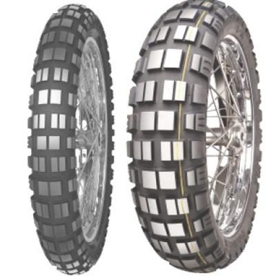 Mitas E-10 ( 140/80B17 TL 69T Hinterrad, M+S Kennung, Rennreifen (Mischung) Dakar, gelb )