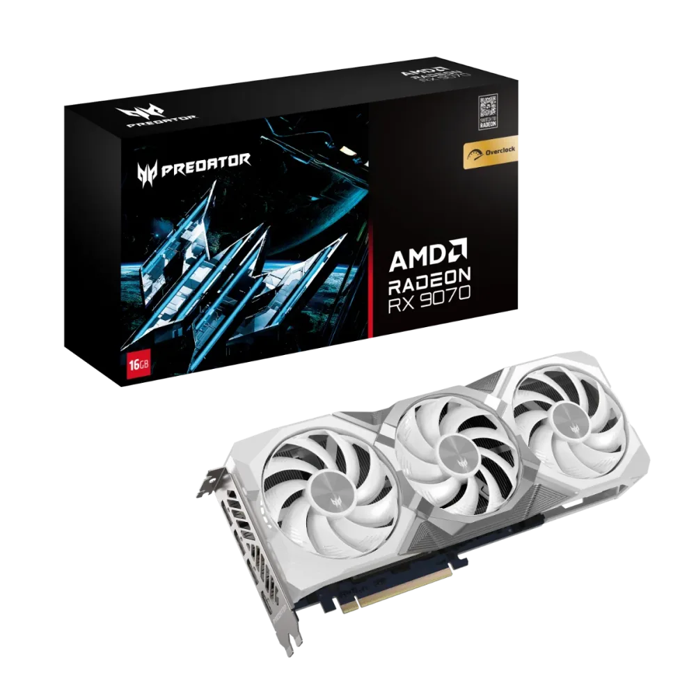 Predator BiFrost Radeon? RX 9070 OC 16GB White Edition Grafikkarte