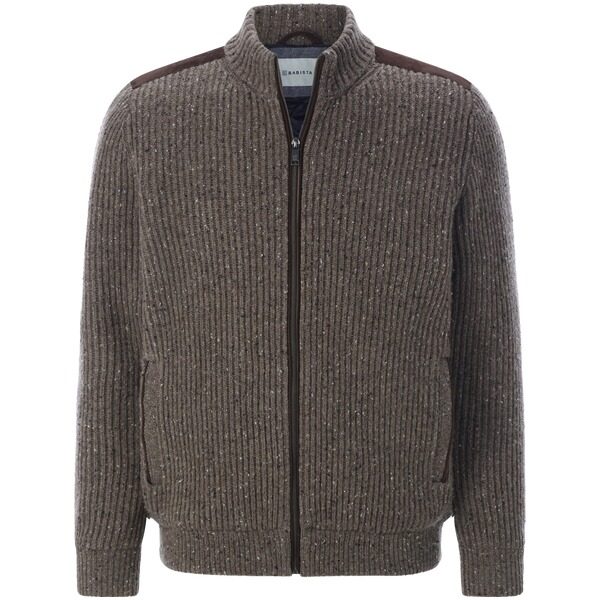 Outdoor Strickjacke BARIMO braun