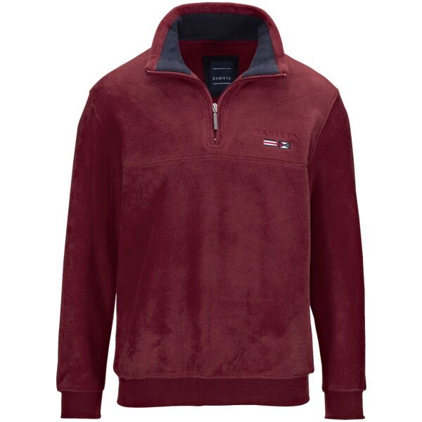 Fleece-Sweatshirt FIORIVESTO dunkelrot