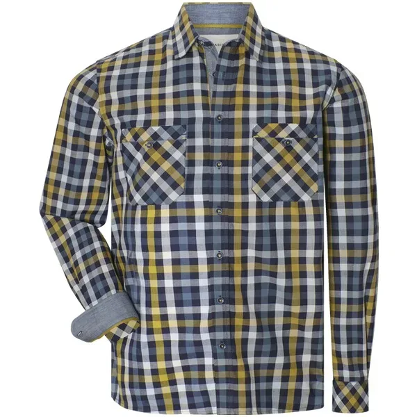 Hemd ECCELLI blau gelb