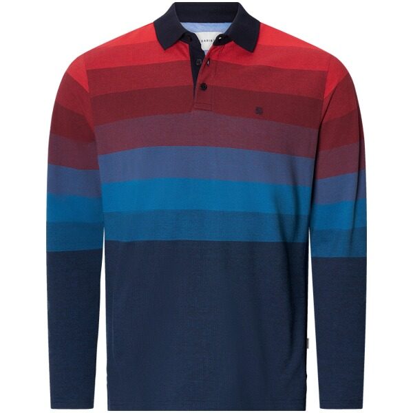Poloshirt LEMIN rot dunkelblau