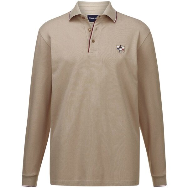 Langarm-Poloshirt MILANVETZO beige