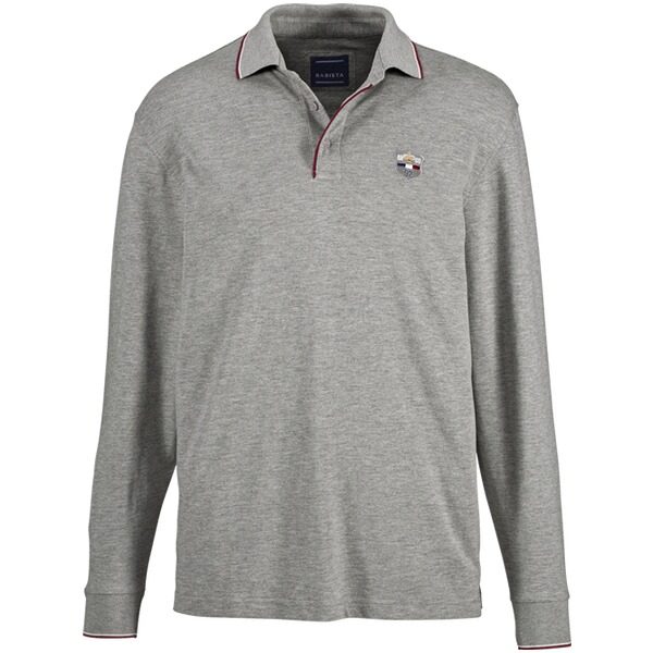 Langarm-Poloshirt MILANVETZO grau
