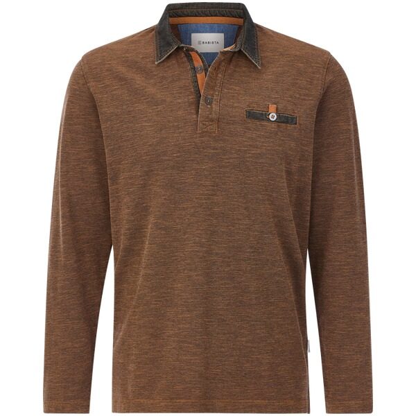 Langarm-Poloshirt ZUPATERRI orange