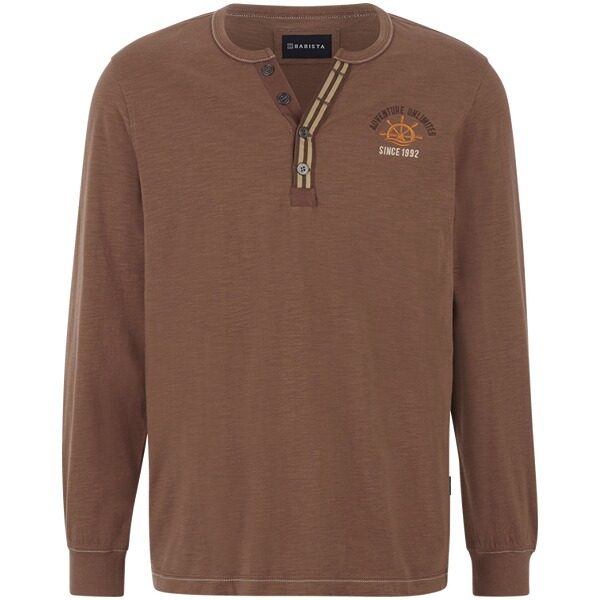 Langarmshirt DANIVECCI braun
