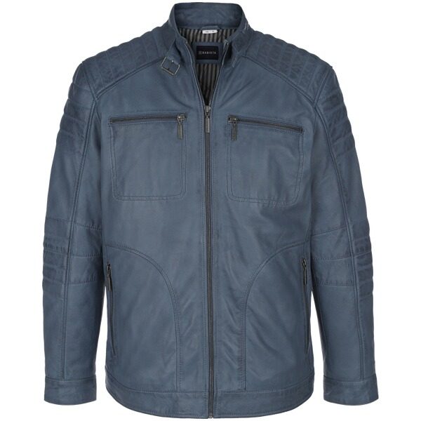 Lederjacke ZANZINO blau