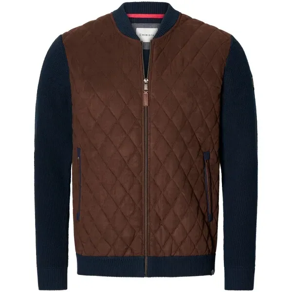 Strickjacke LUIGRA braun dunkelblau
