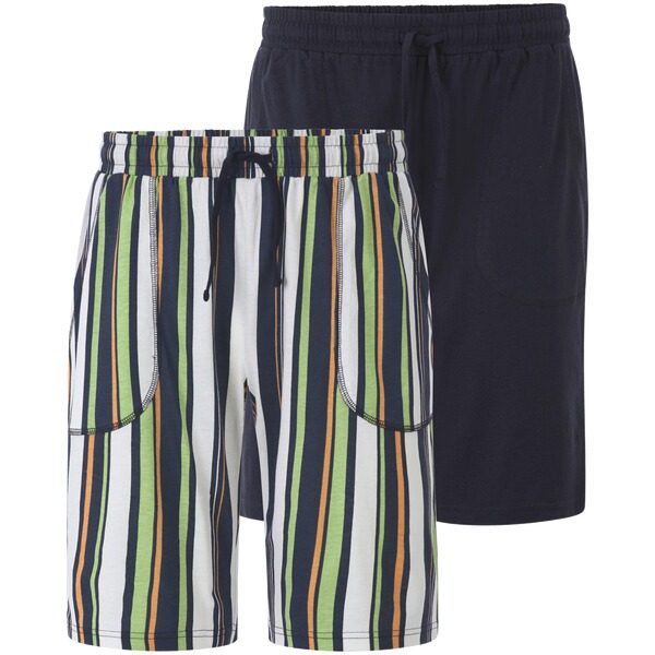 2er Pack kurze Schlafhose RODERIC dunkelblau