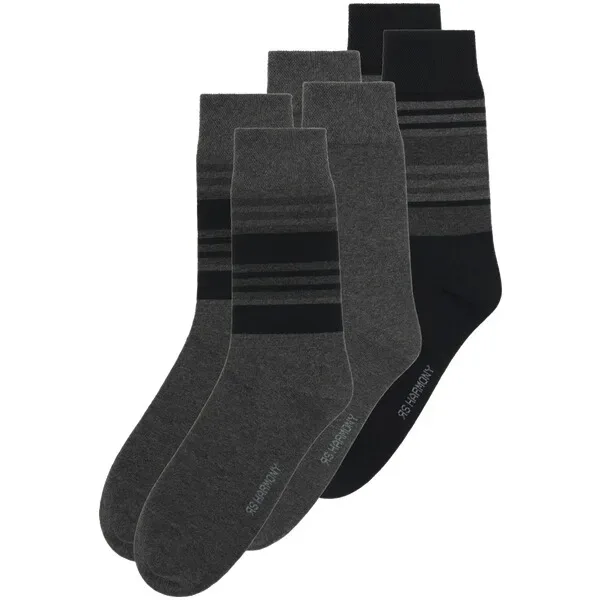 3er Pack Socken LUGONI dunkelgrau