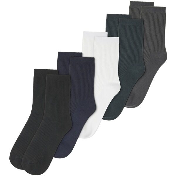 5er Pack Socken MALINI weiß schwarz blau