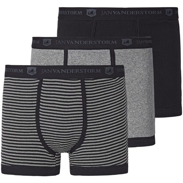 3er Pack Retropant JASIEL grau schwarz dunkelgrau hellgrau