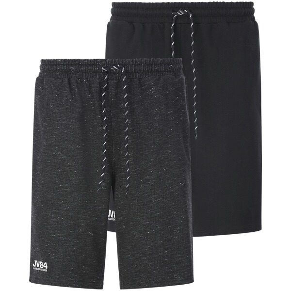 Doppelpack Sweatbermuda JORNRIK schwarz