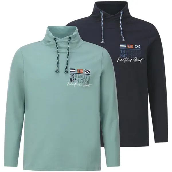 Doppelpack Sweatshirt LARSVIK dunkelblau petrol