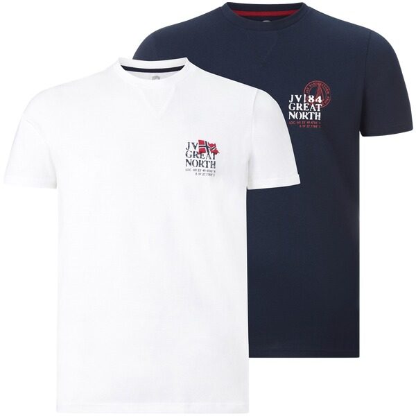 Doppelpack T-Shirt ADEKE weiß