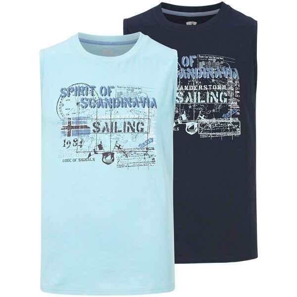 Doppelpack Tanktop LENNY hellblau