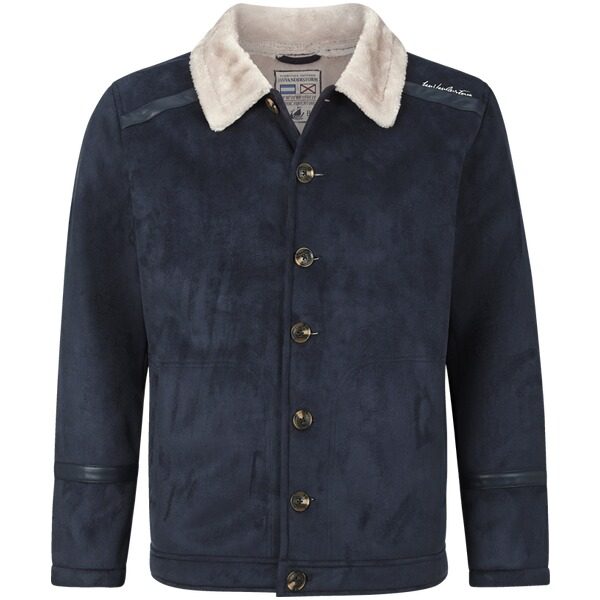 Jacke in Lederoptik LOTHAR dunkelblau