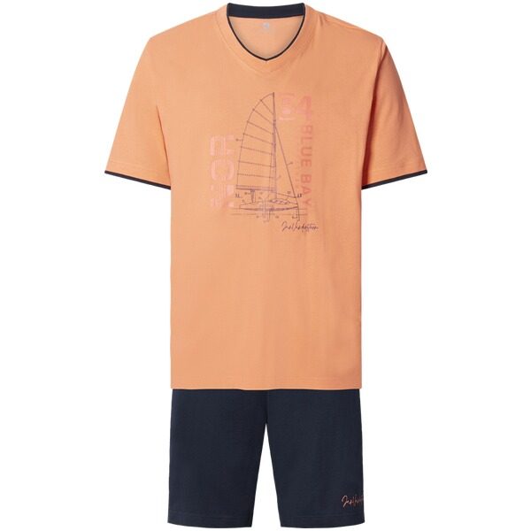 Kurzer Schlafanzug TASON orange