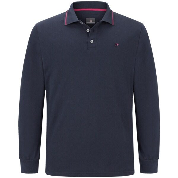 Langarm-Poloshirt ELLIS dunkelblau blau