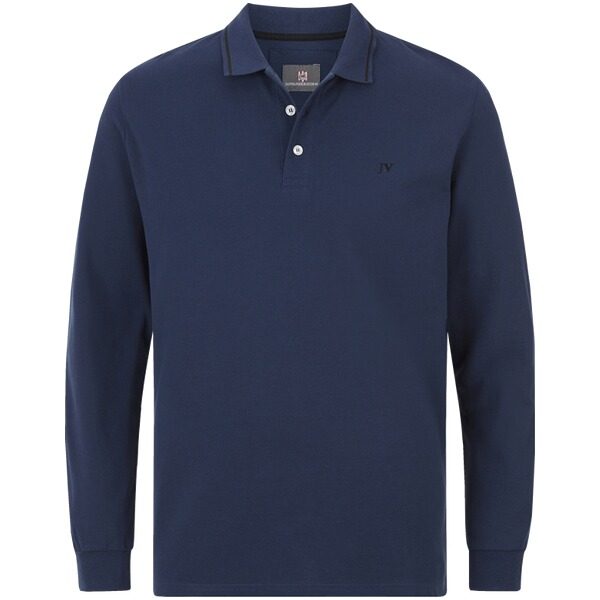 Langarm-Poloshirt ELLIS royalblau