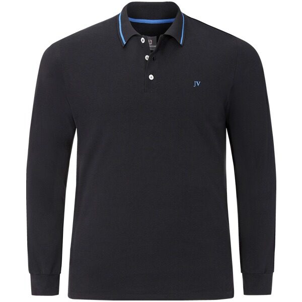 Langarm-Poloshirt ELLIS schwarz