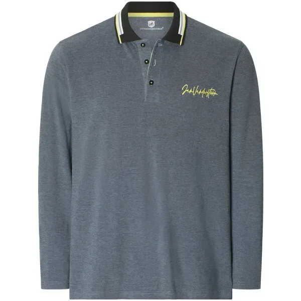 Langarm-Poloshirt KNUTSEN blau