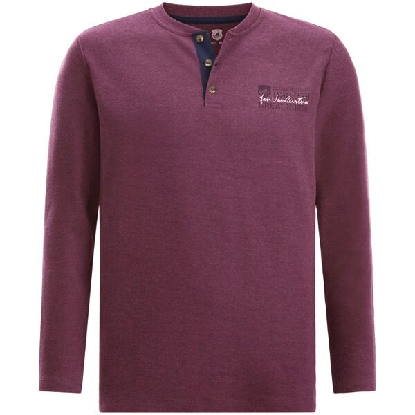 Langarmshirt IVOR dunkelrot
