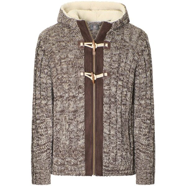 Outdoor Strickjacke EIRBORG braun
