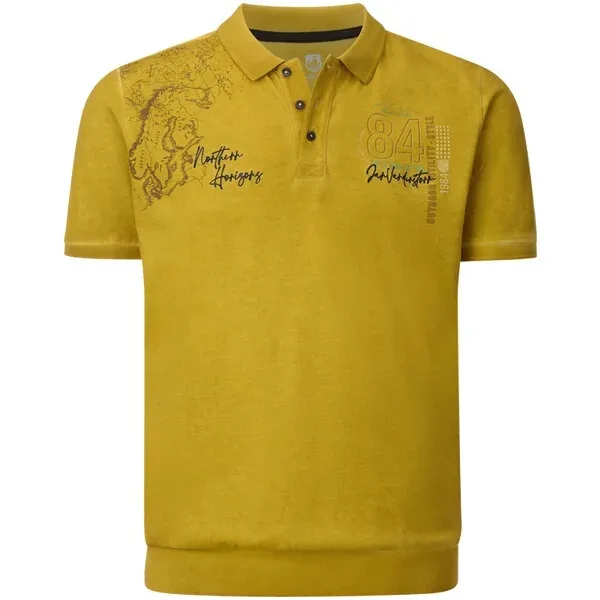 Poloshirt MORKSTAD dunkelgelb