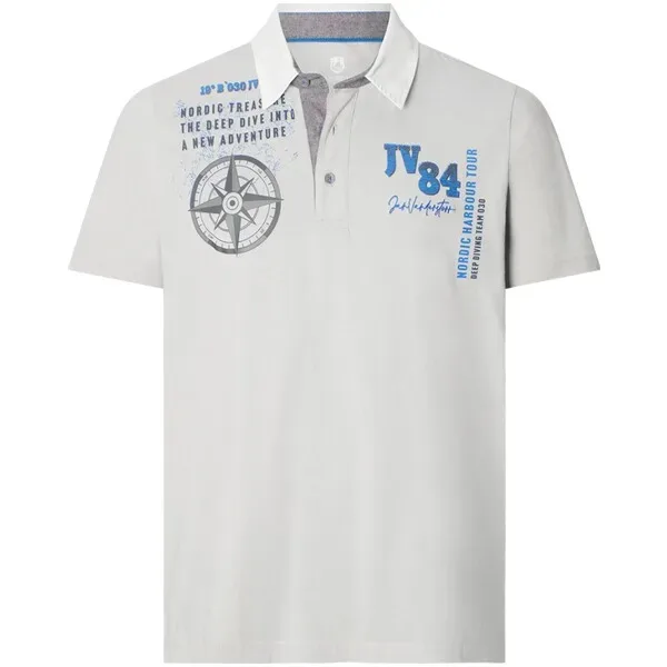 Poloshirt NESSON hellgrau